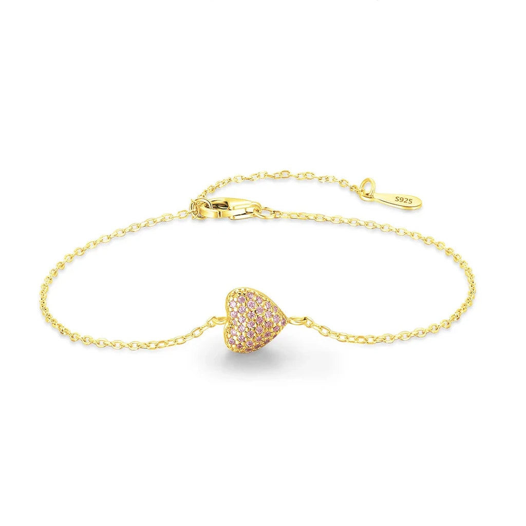 Pink Heart Bracelet